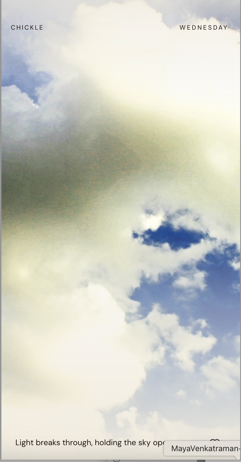 A generic cloud photo — the kind of image the rubric was designed to catch.
